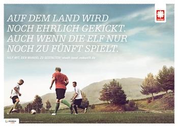 Плакат Kampagne Город, Земля, Цукунфт: Fußballer