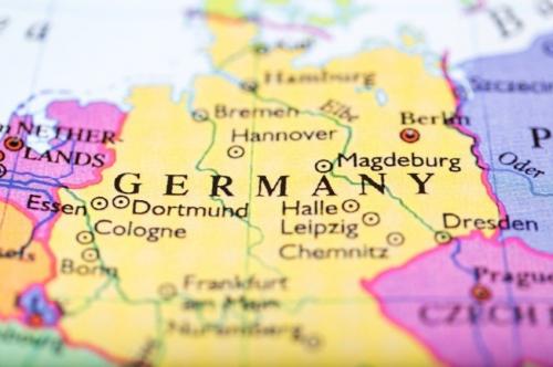 карта Германия Европа политическая